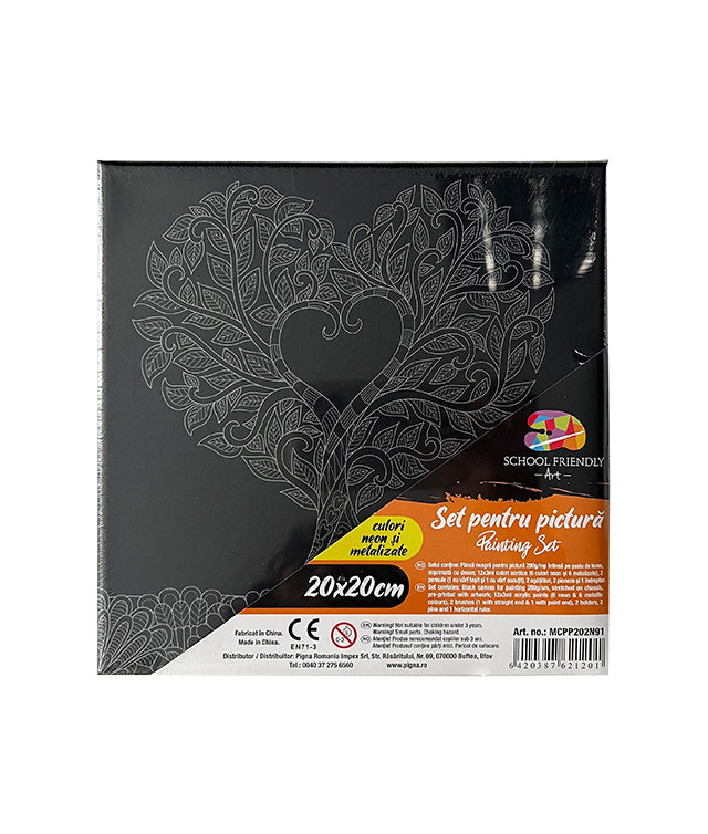 PANZA PREDESENATA PE SASIU NEAGRA 20*20CM MANDALE POM SF ART PIGNA PANZA PREDESENATA PE SASIU NEAGRA 20*20CM MANDALE POM SF ART PIGNA